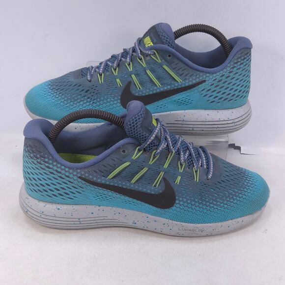 Nike Lunarglide 8 Athletic Lace Up Running Shoe Womens Size 9 849569-400 Blue - Picture 6 of 10